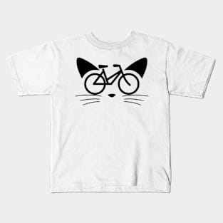 Bicycle Cat Kids T-Shirt